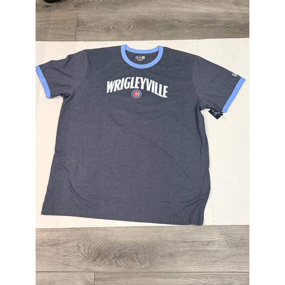 New Era Chicago Cubs Wrigleyville Ringer T Shirt MLB Genuine Merchandise 3XL